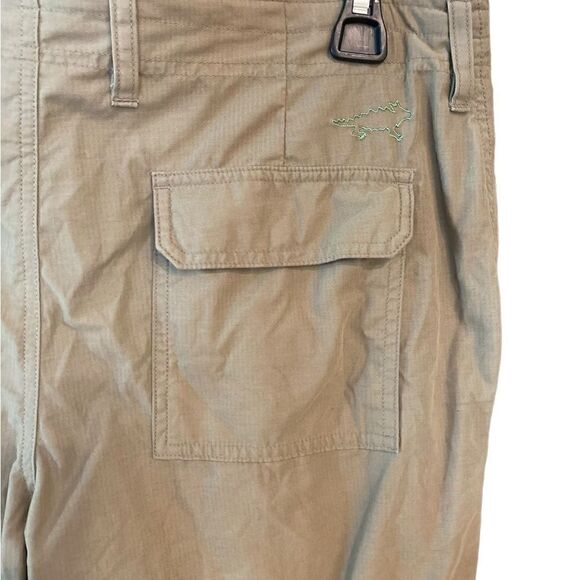 Horny Toad Sz 8 Khaki Outdoor Hiking Camping Pocket Lightweight Crop Pants - Picture 6 of 8